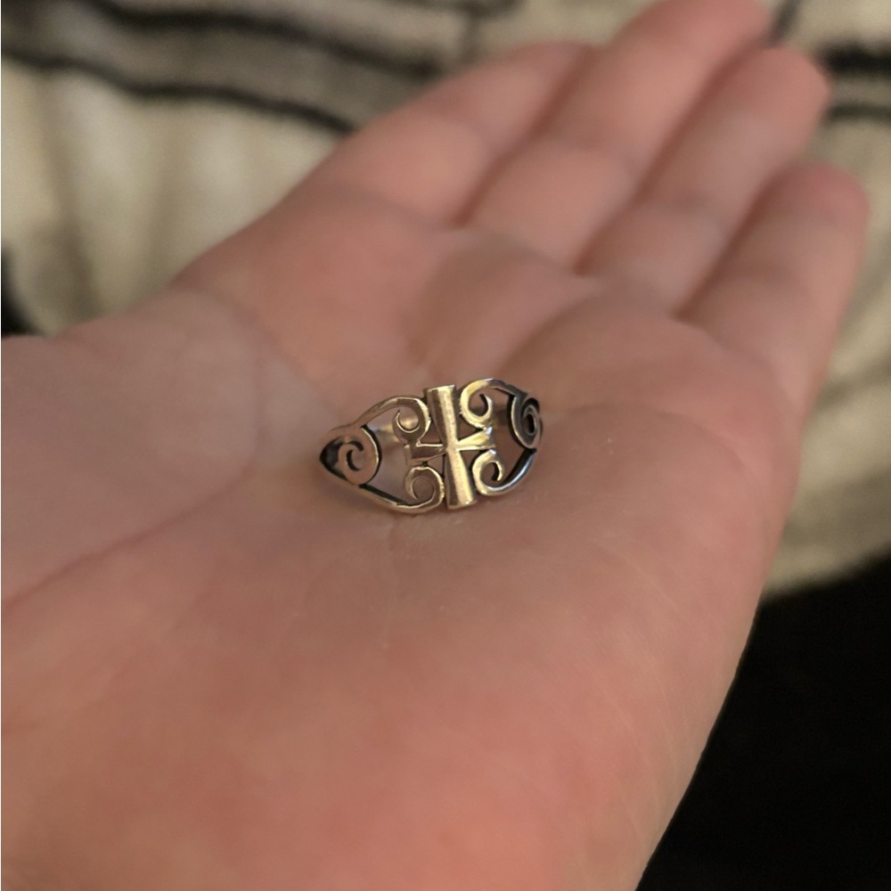 [James Avery] Scroll Cross Ring, size 5.75